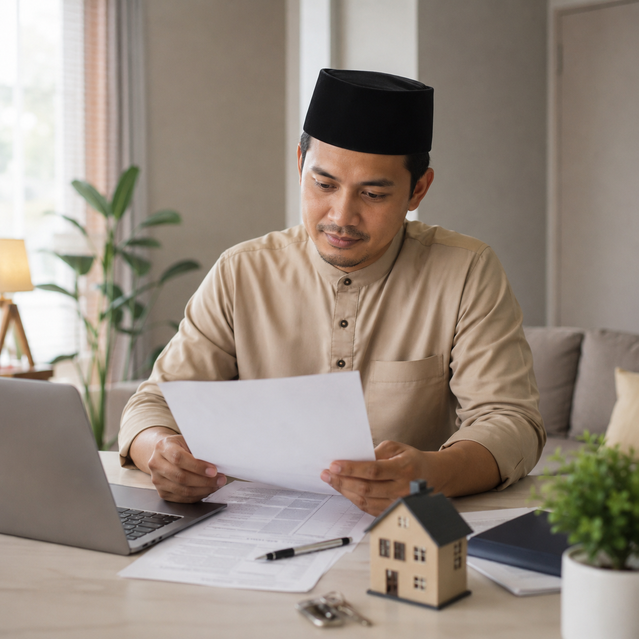 Pemilik aset menyusun maklumat harta